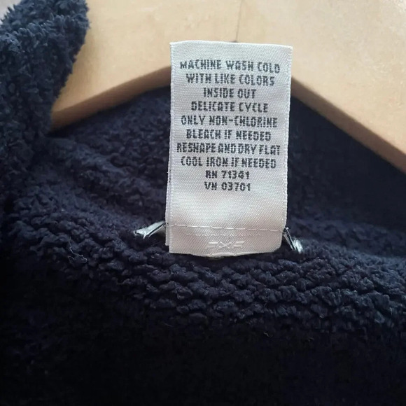 L.L. Bean Vintage Sweater Boucle Full Zip Black Size Small - Picture 7 of 7